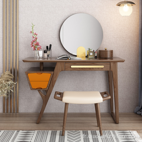 table de maquillage de meubles de chambre de luxe avec miroir